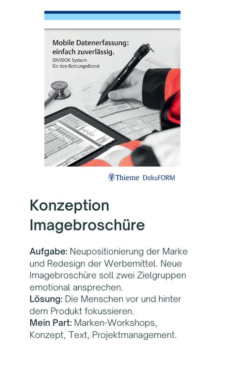 Konzeptioner Hamburg für Imagebroschüre
